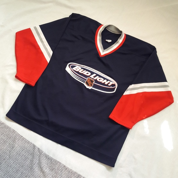 bud light hockey jersey
